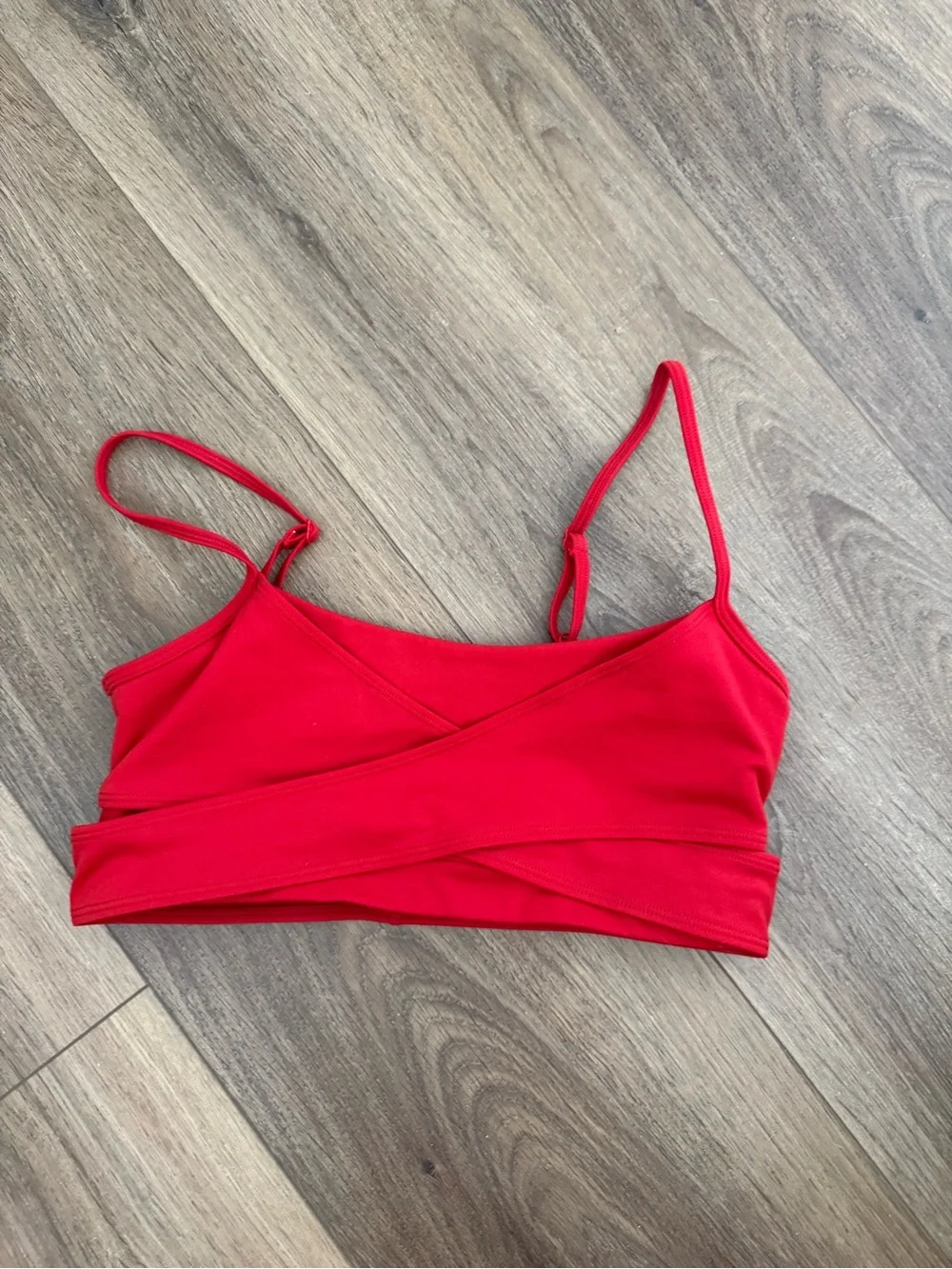 Alo Yoga  High-Waist Red Performance Leggings and Crop Top